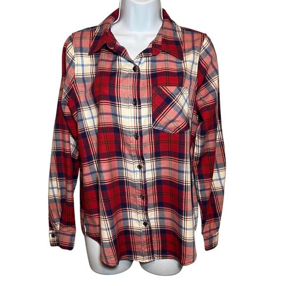 Forever 21 Plaid Button Down, M - Picture 1 of 8